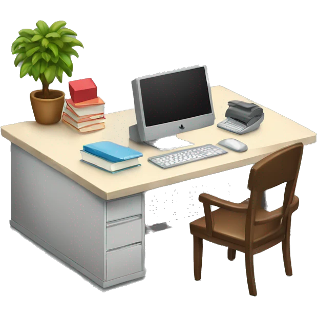 Office desk emoji