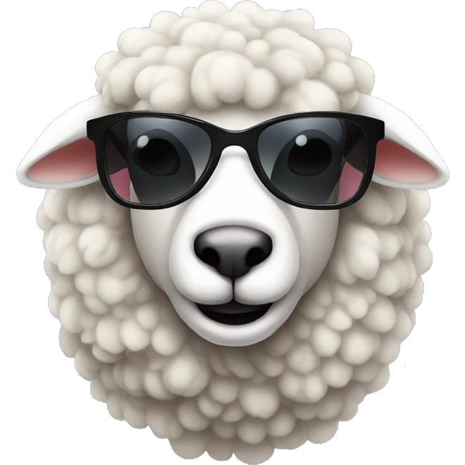 sheep with sunglasses emoji