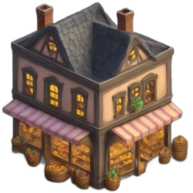magic shop isometric emoji