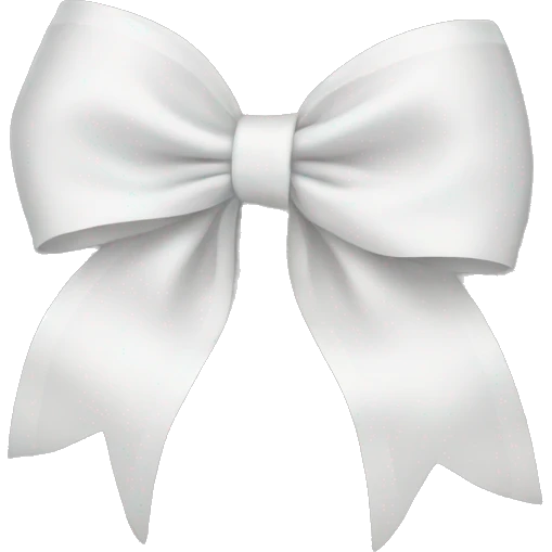 White bow emoji