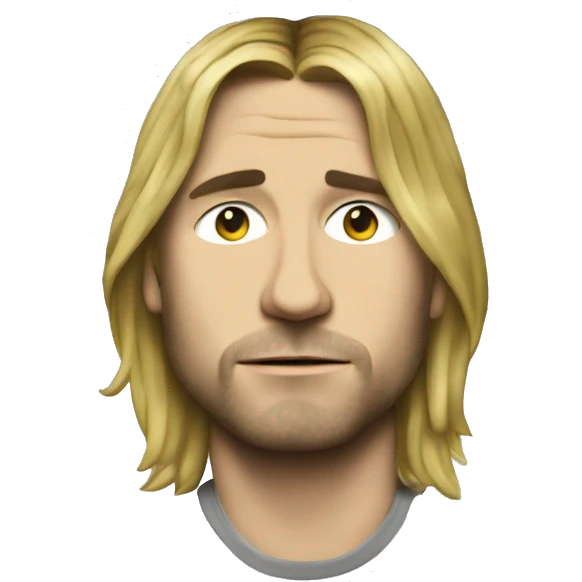 Kurt cobain + mind blowing emoji emoji