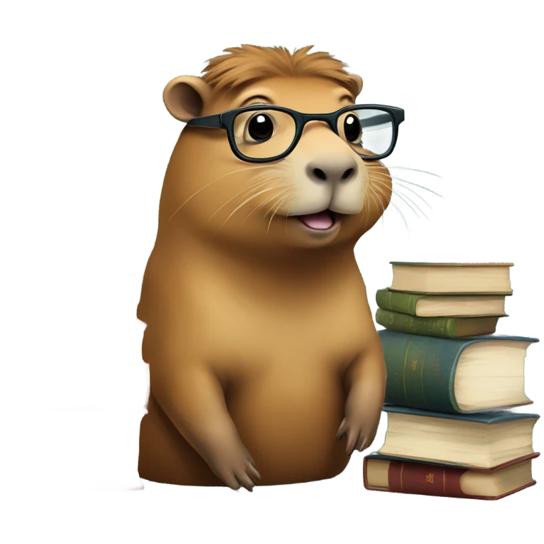 CAPIBARA, CLEVER emoji