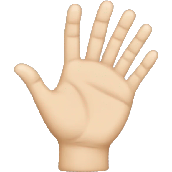 Hand making F  emoji