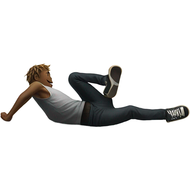 skater fallen on the floor emoji