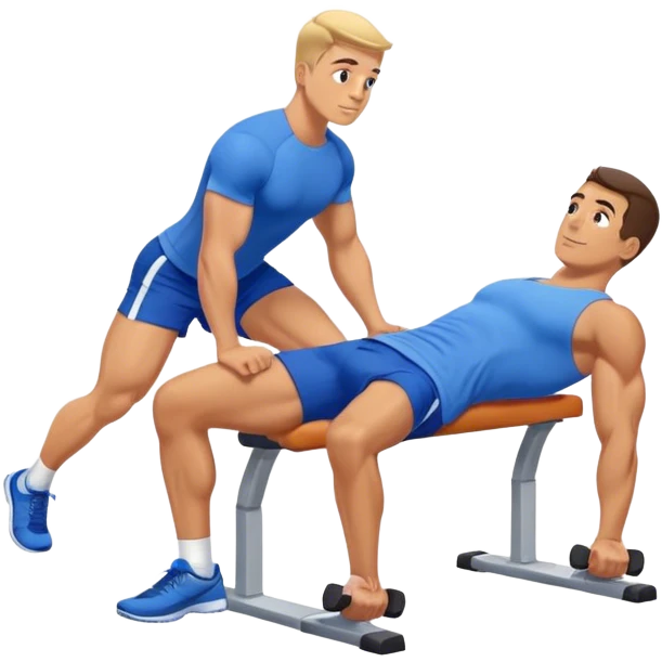 glute-bridges-exercise guy with blue shorts  emoji