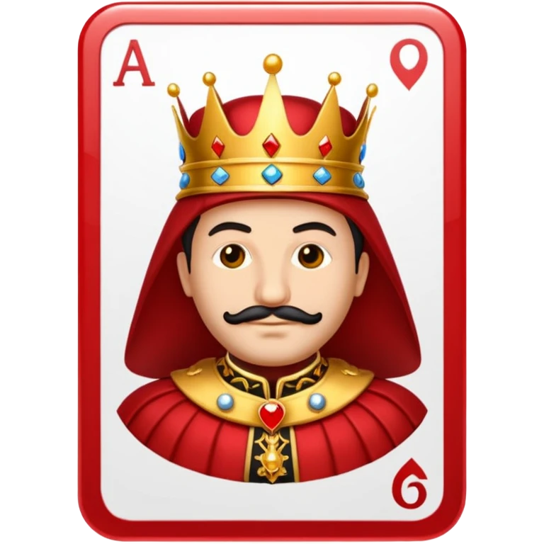 Solitaire card king emoji