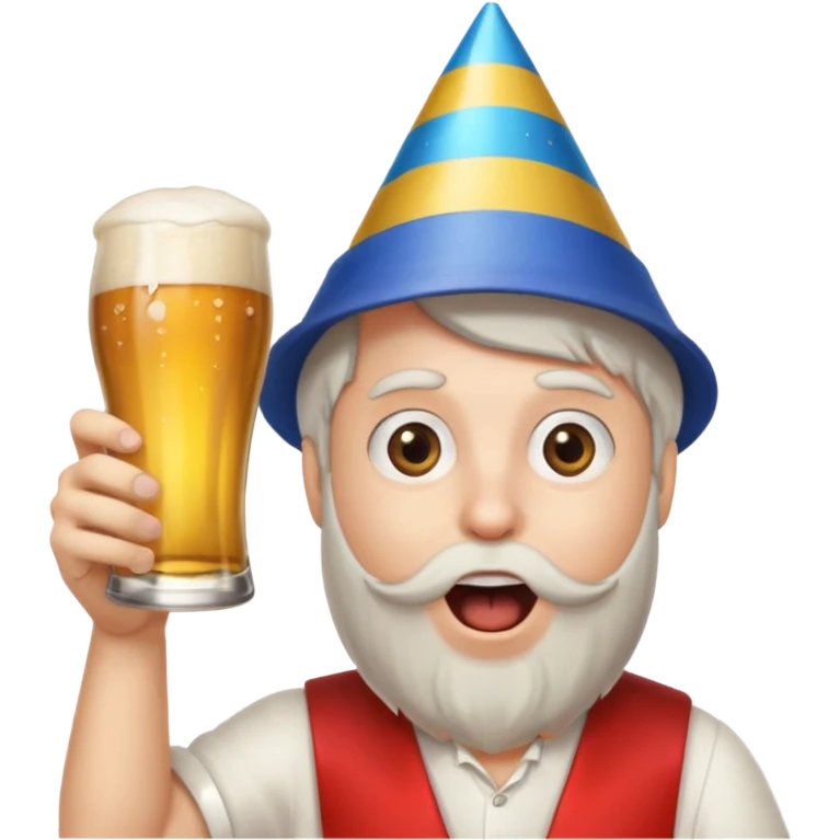 beer clink emoji combined with face puffing emoji emoji