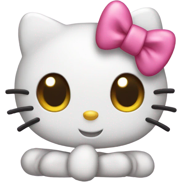 Hello kitty with bows emoji