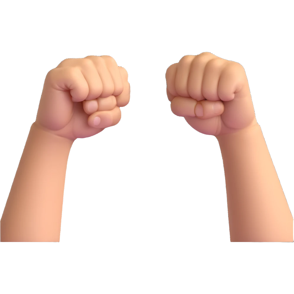 two best friends giving each other a fist bump emoji