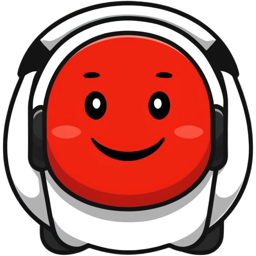 Red face with a smile  emoji