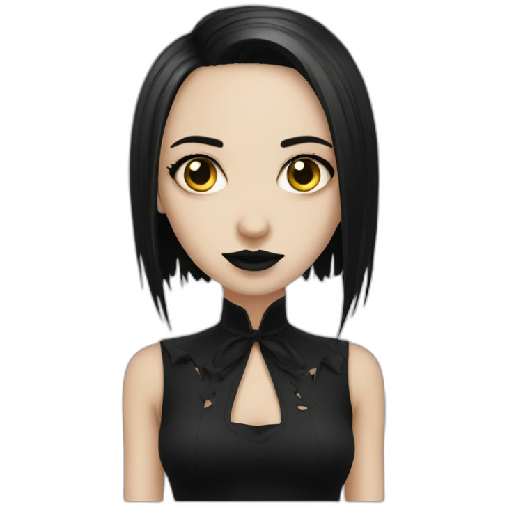 Goth girl from the hell emoji