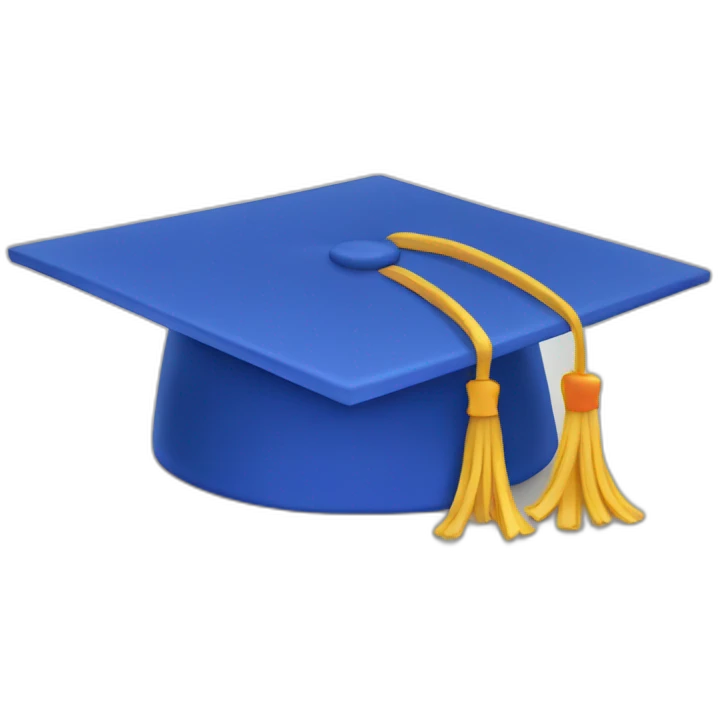 Education hat 3d emoji
