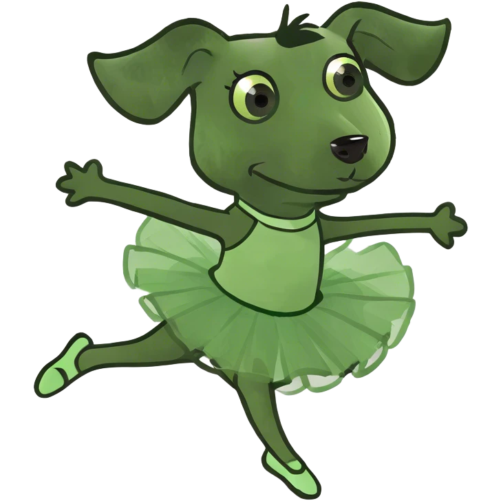 dog dancing ballet emoji