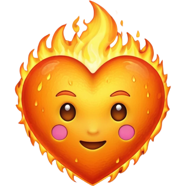 Fiery Heart emoji