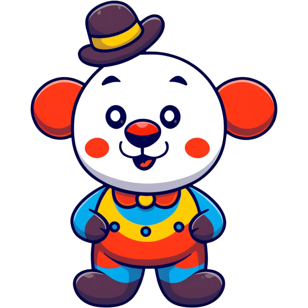 bear clown emoji