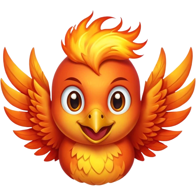 Phoenix the bird smile emoji