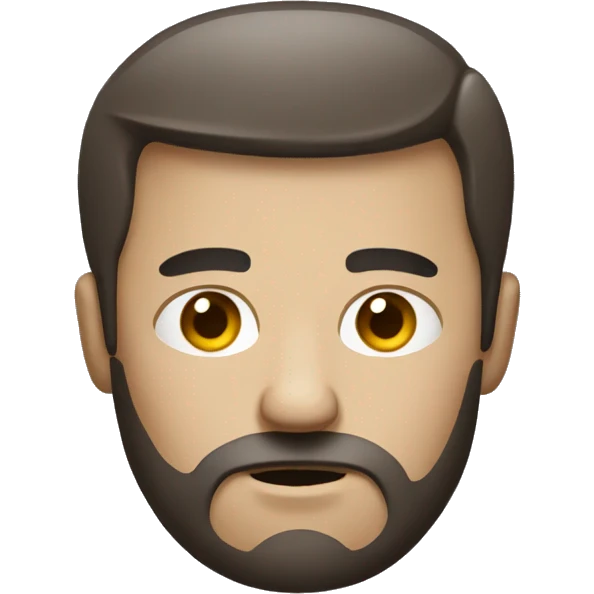 Man with a disappointed database head emoji