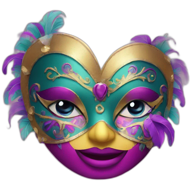 mascara de carnaval emoji