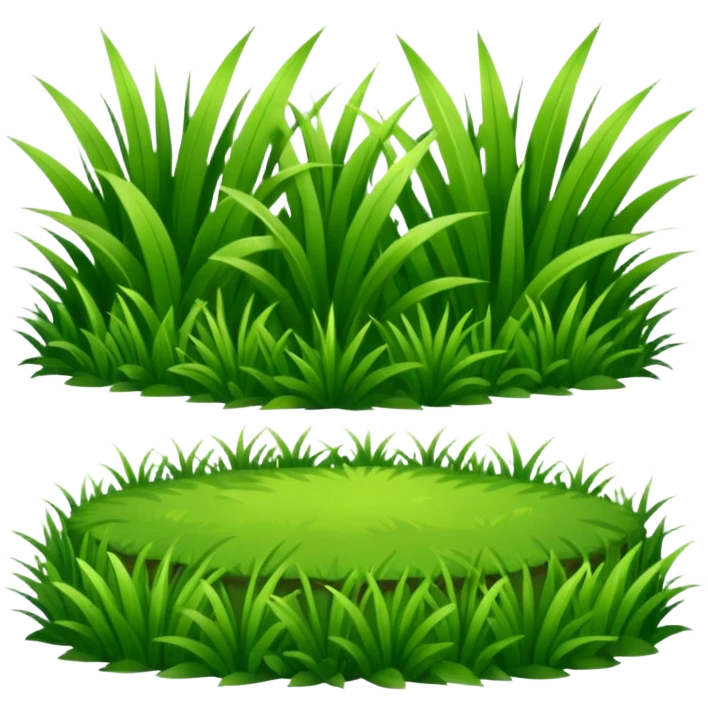  flat grass emoji