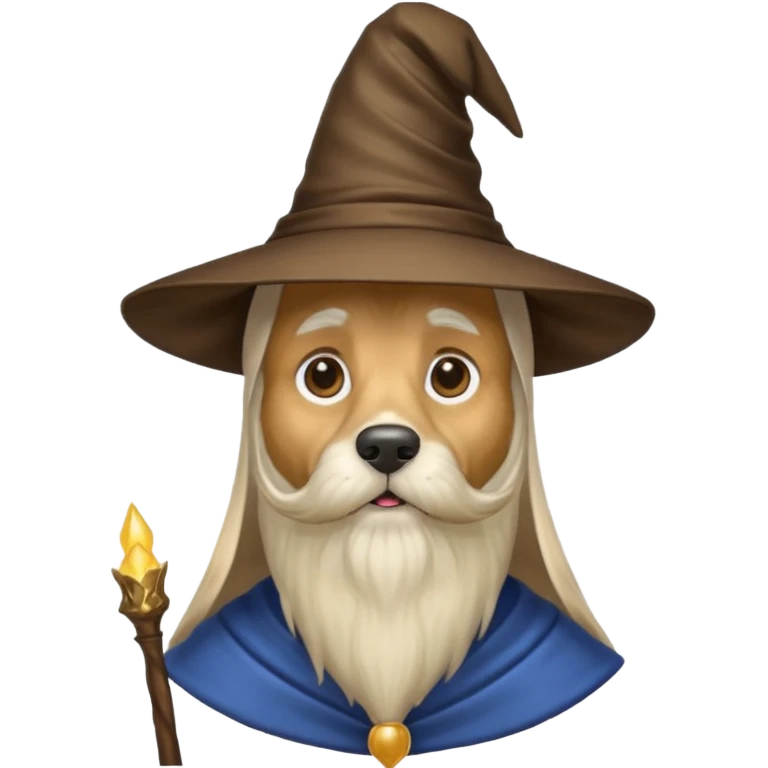 Dog wizard emoji