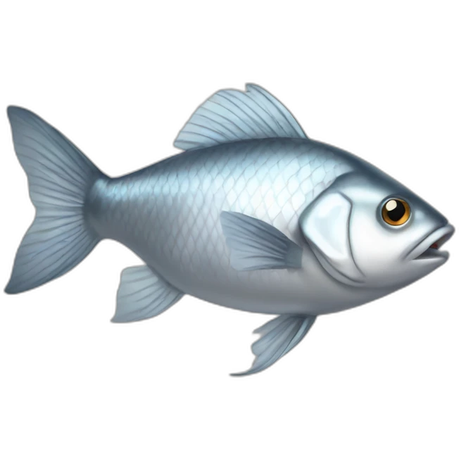 silver-fish-side-view emoji