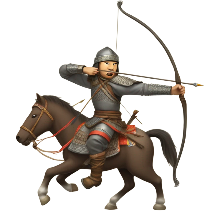 Mongols archer on horseback emoji