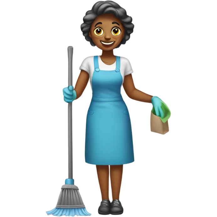 Texas cleaning lady emoji