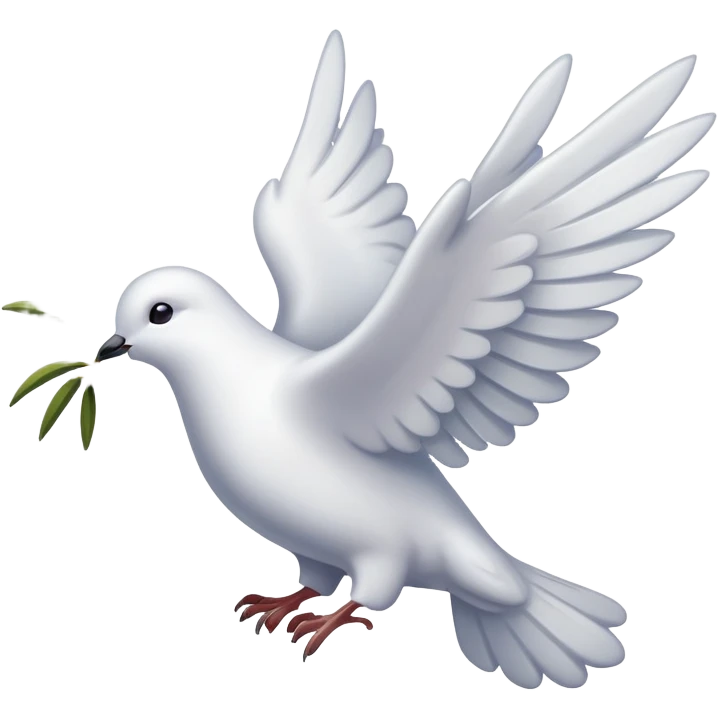 Dove of peace with olive branch and fireworks, May 9 emoji