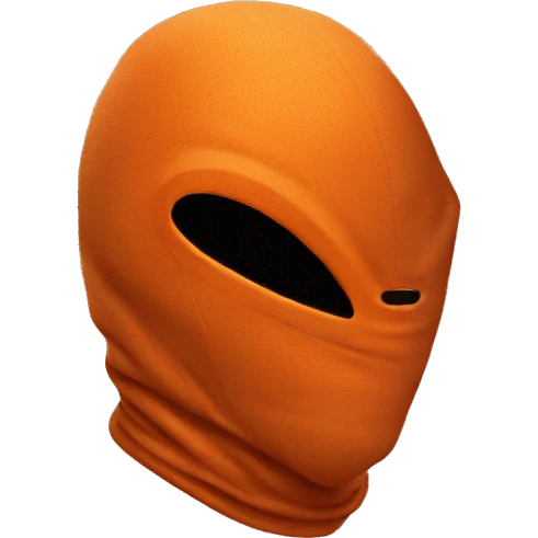 ORANGE Alien with balaclava emoji
