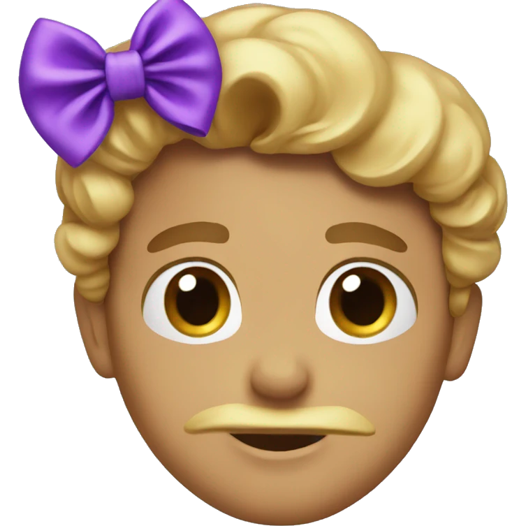 purple bow emoji