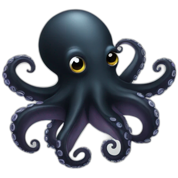 black octopus emoji