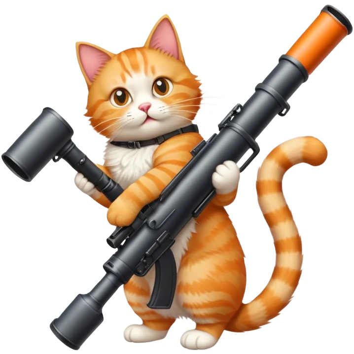 Cat with basooka emoji