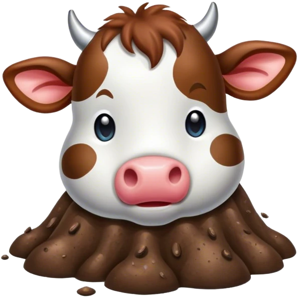Cow poop emoji