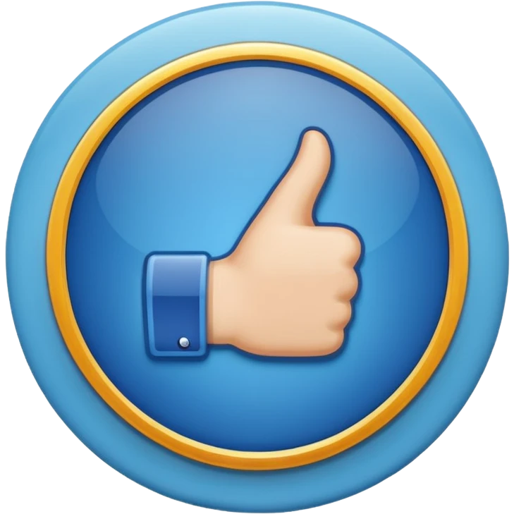 Fb blue badge icon emoji