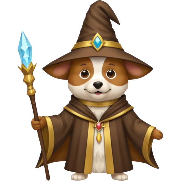Dog wizard emoji