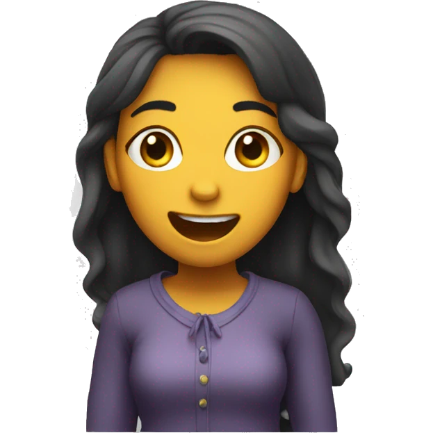 singing girl  emoji