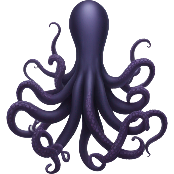 Black tentacle emoji