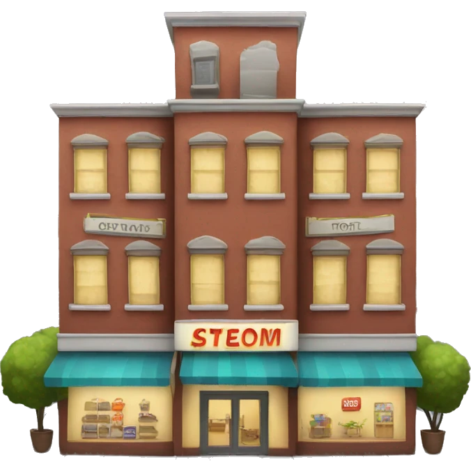 Store with apartments emoji