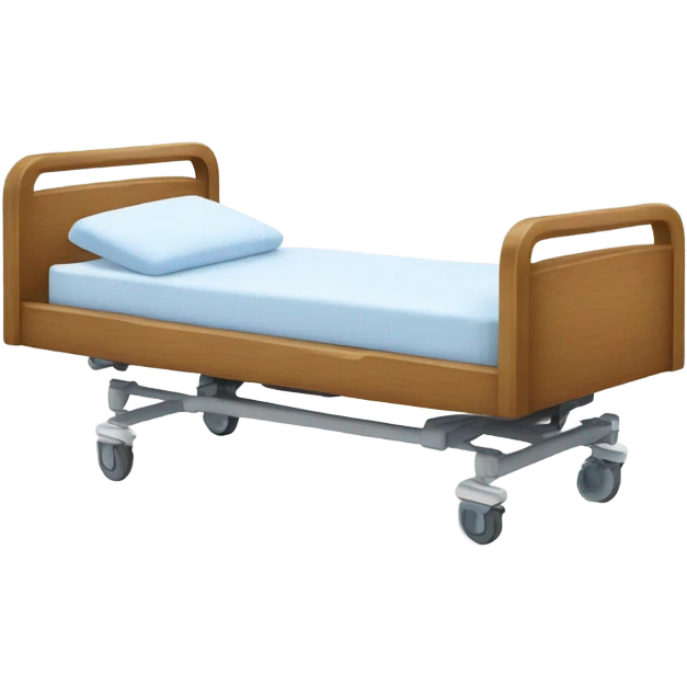 Hospital bed on clouds emoji