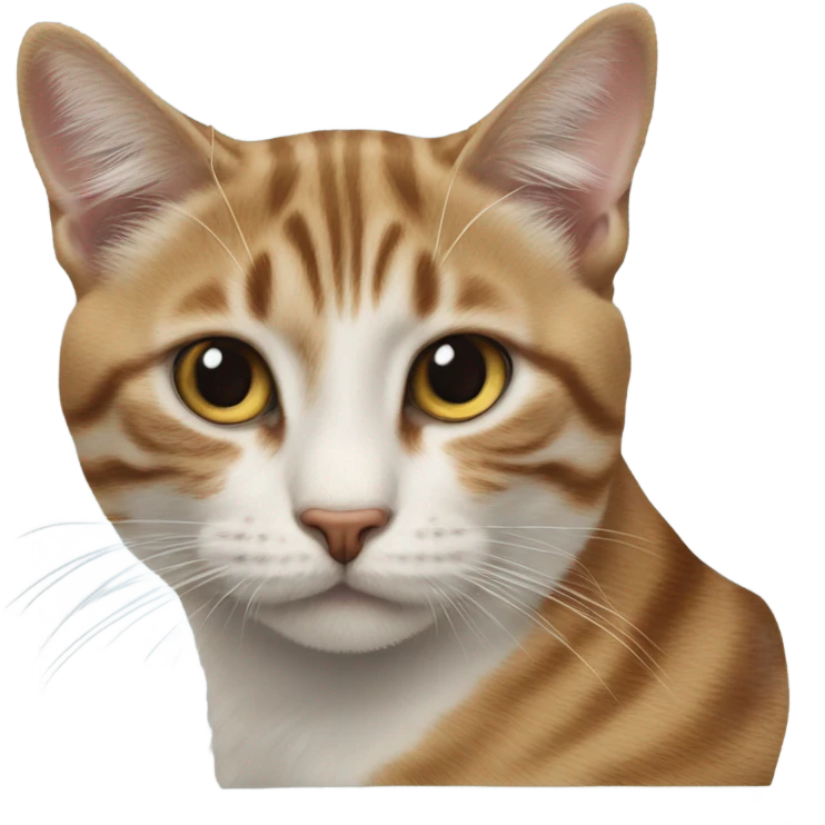 коричневая тайская кошка с голубыми глазами emoji