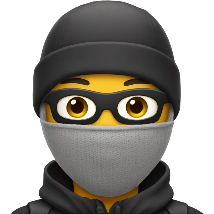 Guy with ski mask on  emoji