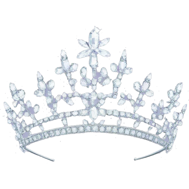 dainty diamond crystal tiara emoji