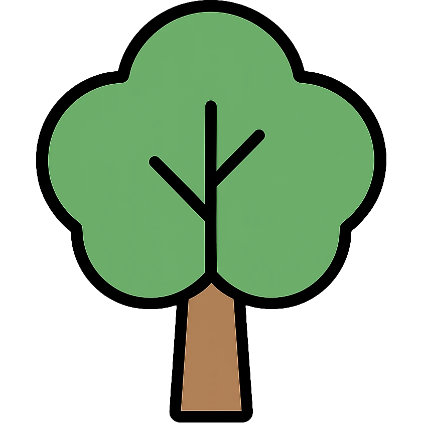 Green tree icon emoji