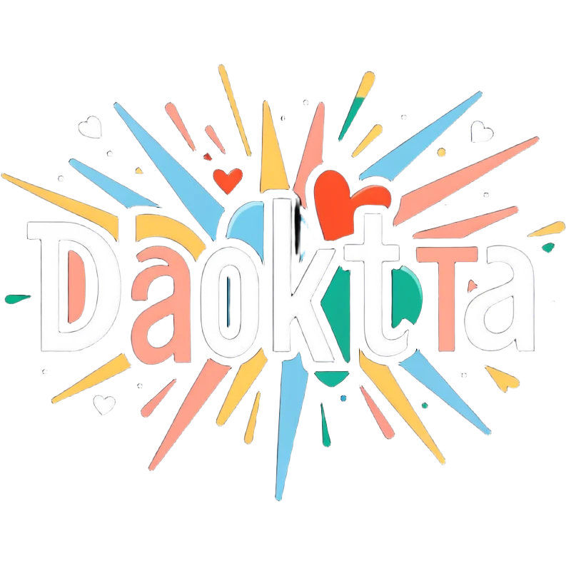 The word Dakota exploding with hearts emoji