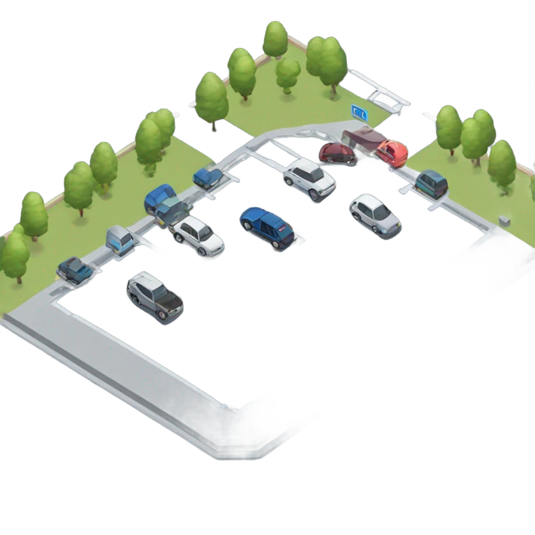 isometric parking area emoji
