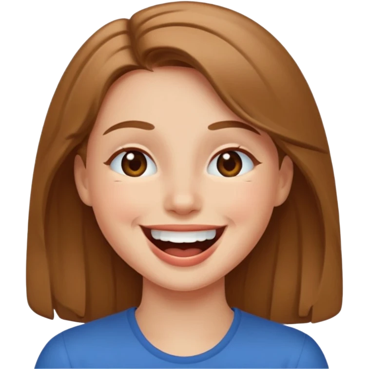 Happy laughing and winking at the same time no tears emoji