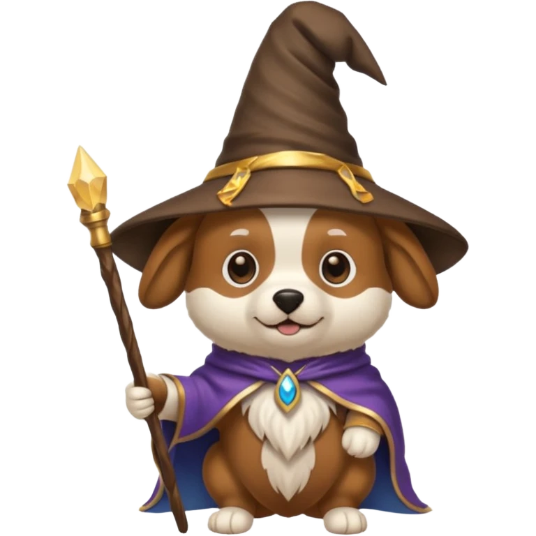 Dog wizard emoji