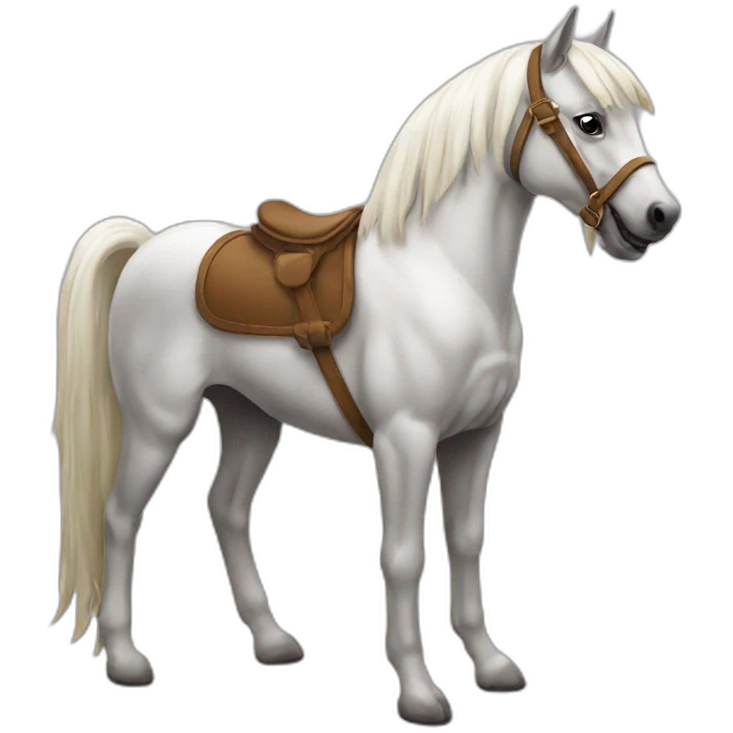 Cheval sur chien emoji