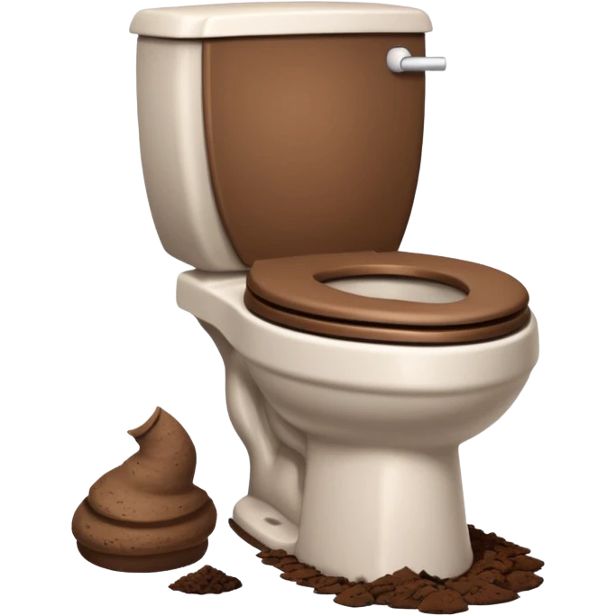 Shit with toilet emoji