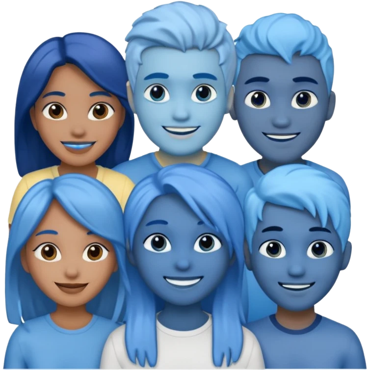 blue friends emoji